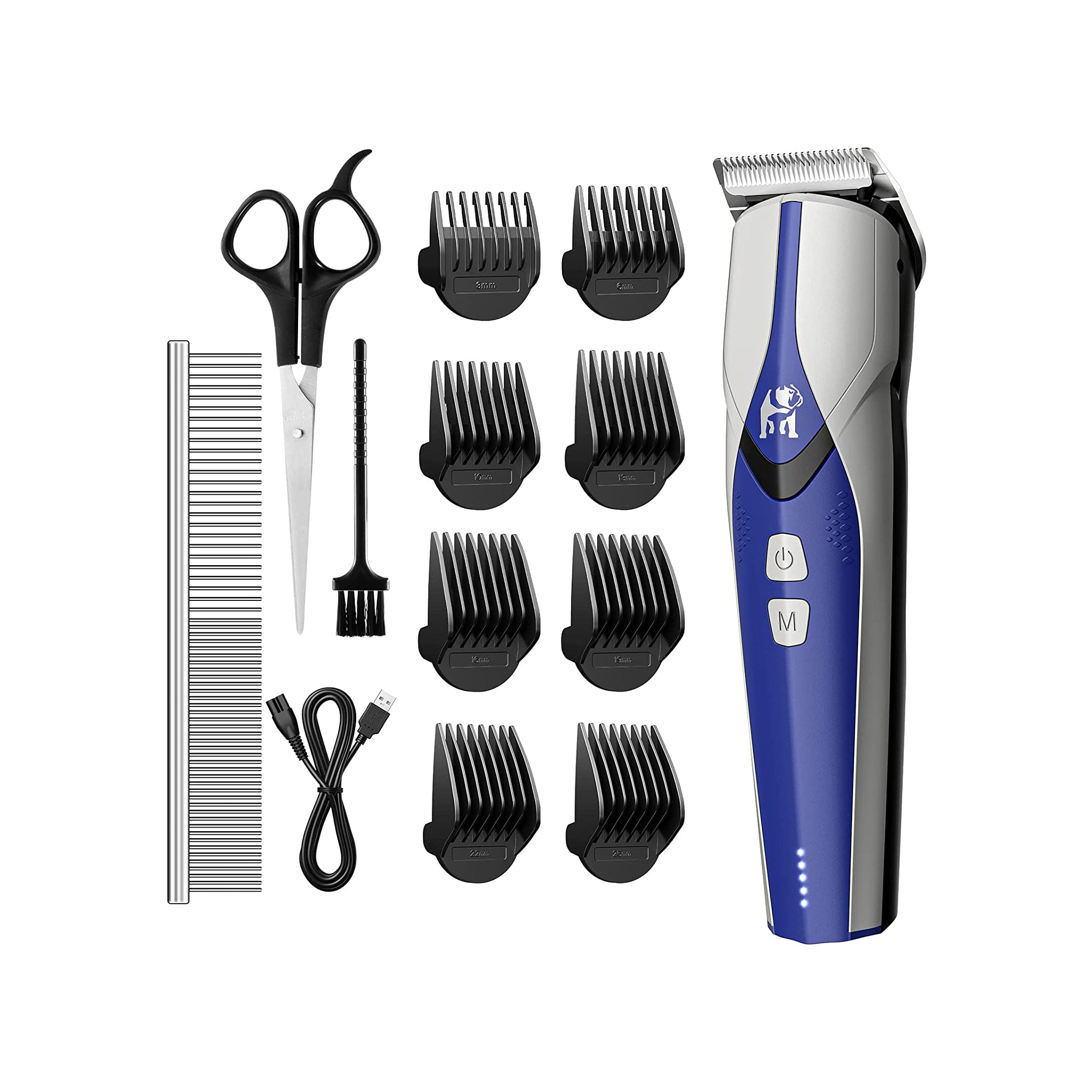 Dog Clippers Professional 5 Speed Low Noise Heavy Duty Dog Clippers for Grooming