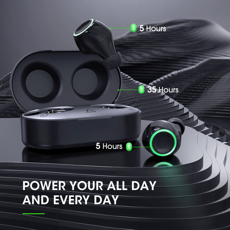 MPOW T6 True Wireless Earbuds with 40 Hours of Playback, Touch Control