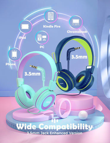 [wholesale: $17.9-$20.99 /piece] Mpow CH8 Kids Headphones with Microphone 2 Pack US ONLY , not include shipping