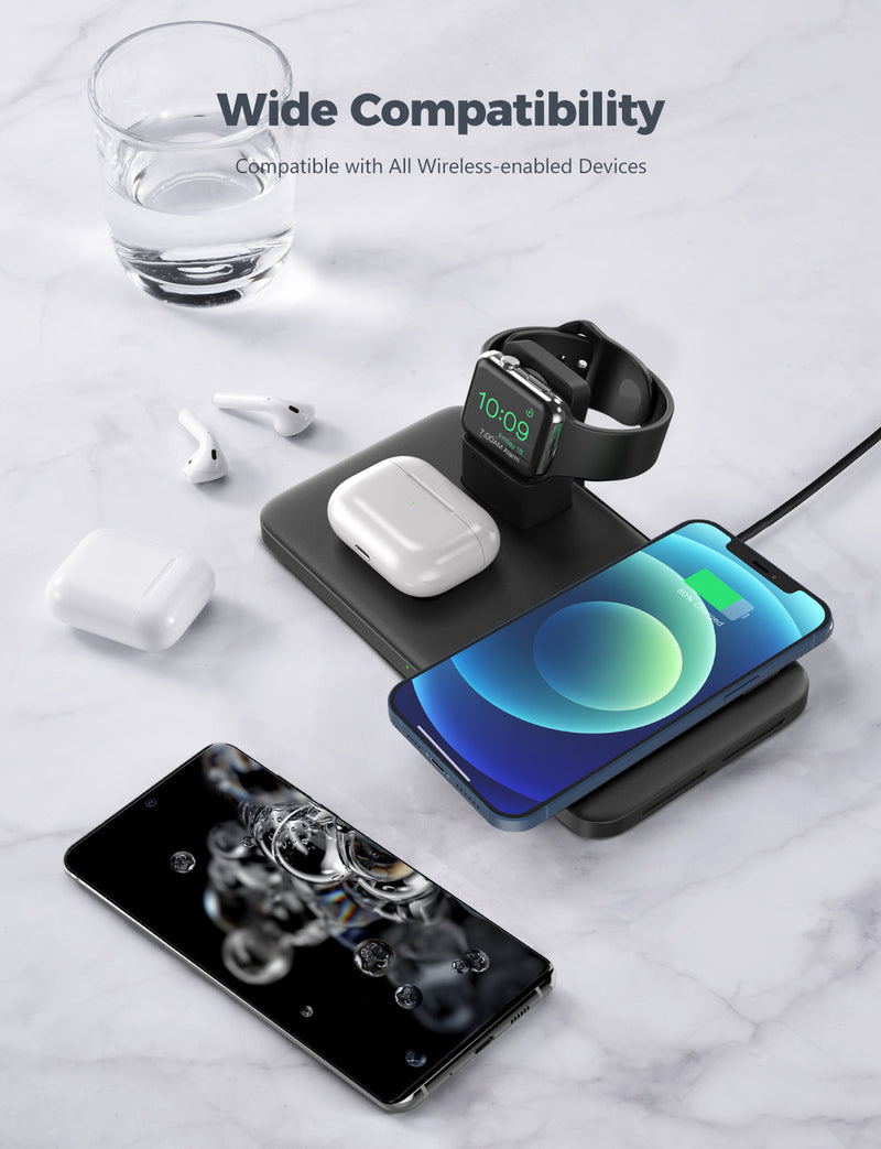PA202ABUS 3 in 1 Wireless Charging Station (with Adapter)