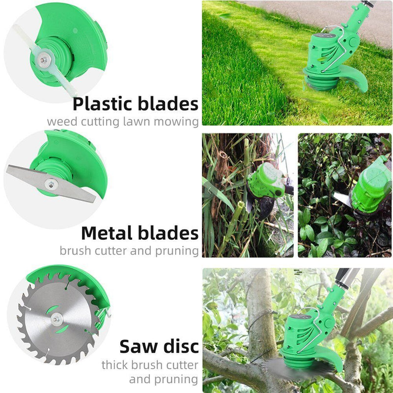 Electric Grass Trimmer Weed Eater Lawn Edger Cordless String Cutter 24V +Battery