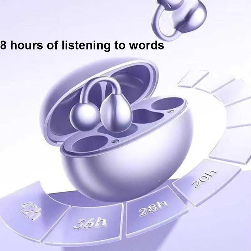 Mpow Detachable Crystal Ear Clip Earphones with Open-Back Bluetooth 5.4. A Fashionable Gift for Women with Ultra-Comfortable Wear