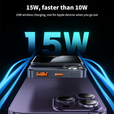 Mpow Mag-Safe Wireless Charger 10000mAh 25W PD Fast Charging 22.5W Wireless Output Multiple Colors Available Digital Display Portable
