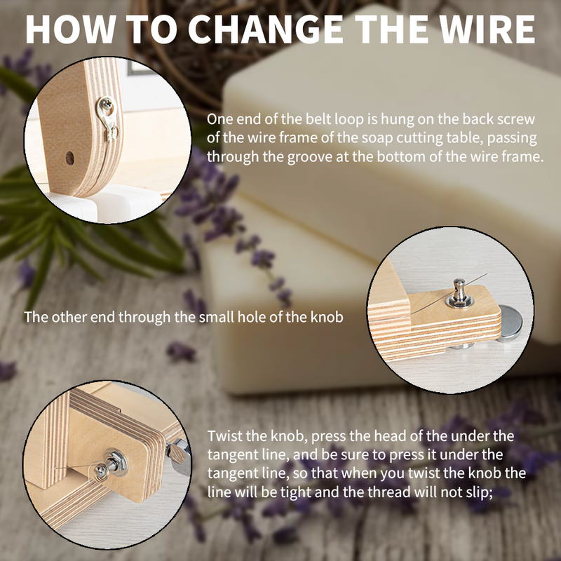 Mpow Handmade Wooden Soap Cutter