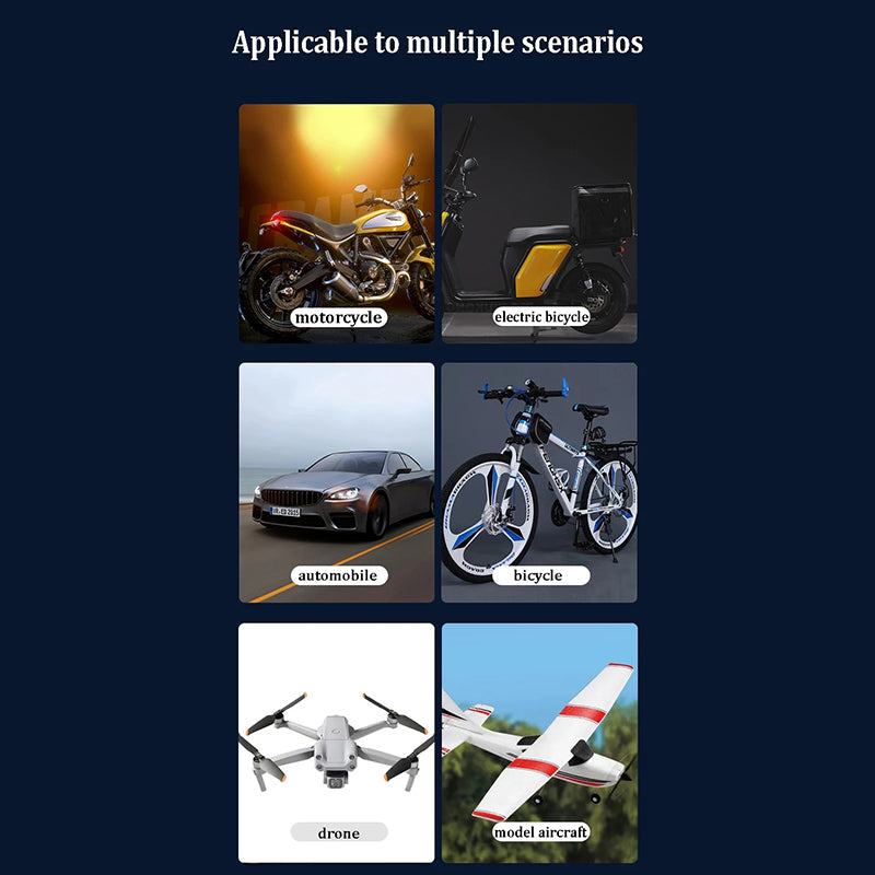 Mpow Motorcycle Strobe Light, Multi-Color LED Strobe Light, Remote Control, Suitable for Cars, Drones, Bicycles, and Outdoor Gear