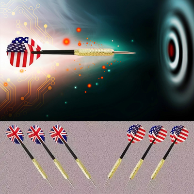 Mpow 18-inch Flocked Dartboard Set | Includes 6 16g Steel Needle Darts, Professional Tournament Standard