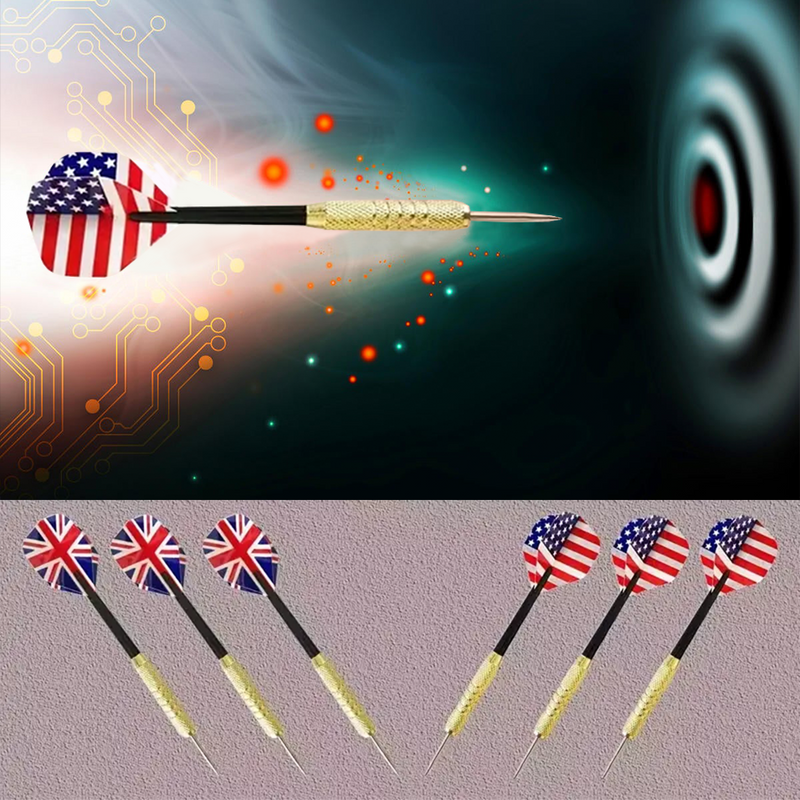 Mpow 18-inch Flocked Dartboard Set | Includes 6 16g Steel Needle Darts, Professional Tournament Standard