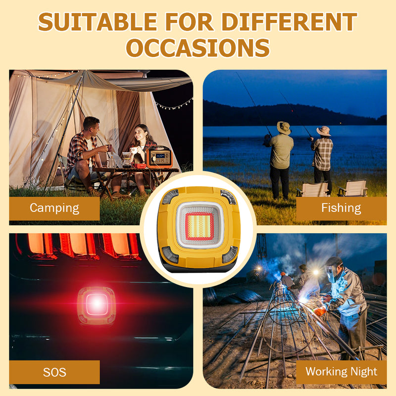 Mpow Multifunctional Outdoor Camp Lantern, 2000lm, High-Brightness COB, Multi-Color, Power Bank Function, 180° Rotating Bracket