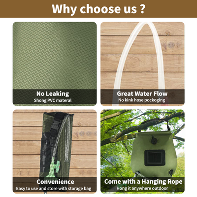 Mpow Pop - Up Camping Shower Tent with Solar Shower Bag - 6.2FT Height, Blocking, Portable Privacy Shelter