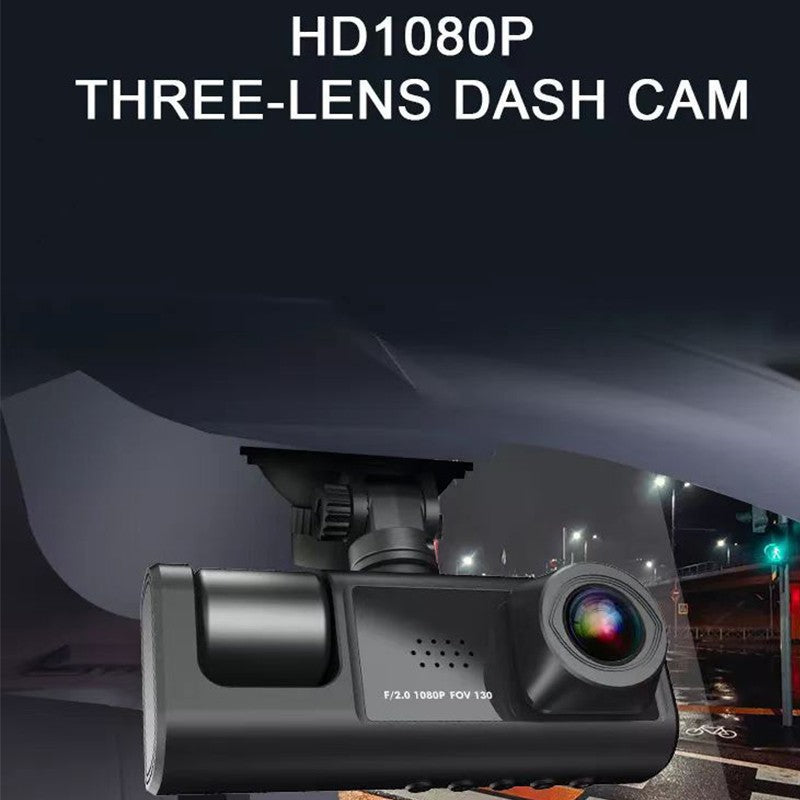 MPOW 3 Lens Dash Cam 2 Inch IPS Screen HD Car DVR Dashboard Camera Fro