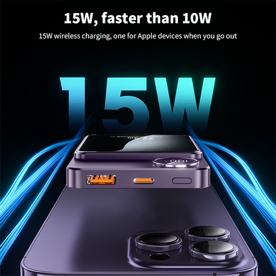 Mpow Mag-Safe Wireless Charger 10000mAh 25W PD Fast Charging 22.5W Wireless Output Multiple Colors Available Digital Display Portable