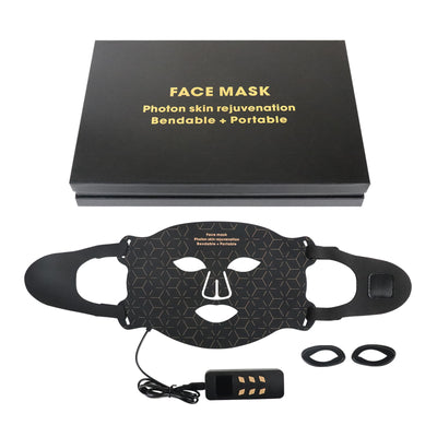 Mpow 4-Color Light Therapy Silicone Mask | 480 Chips Face & Neck Beauty