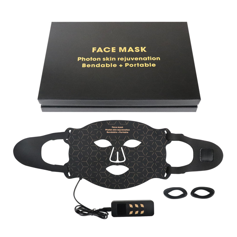 Mpow 4-Color Light Therapy Silicone Mask | 480 Chips Face & Neck Beauty