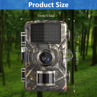 Mpow Outdoor 4K 48-megapixel Off-road infrared Camera, Non-Electrical, Non-Magnetic, Includes 32GB Memory Card, 130° Wide Angle