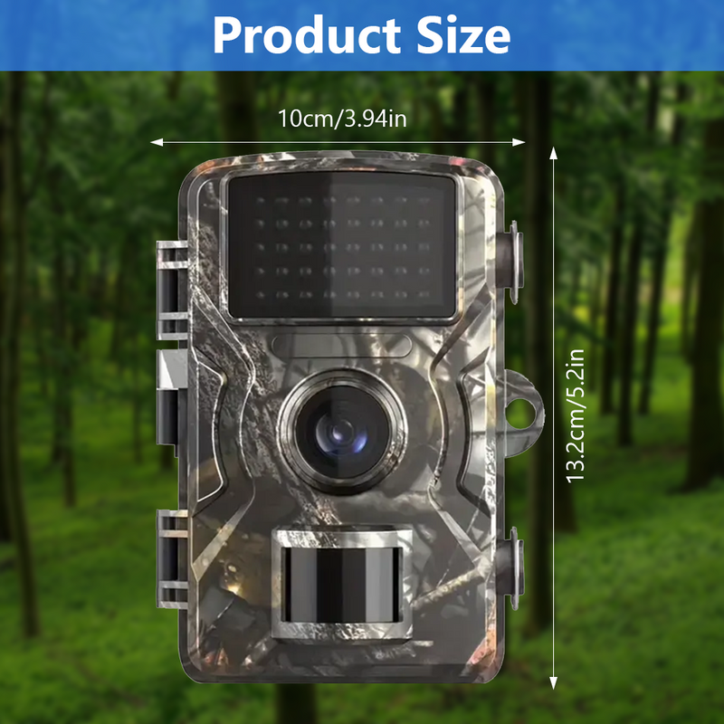 Mpow Outdoor 4K 48-megapixel Off-road infrared Camera, Non-Electrical, Non-Magnetic, Includes 32GB Memory Card, 130° Wide Angle