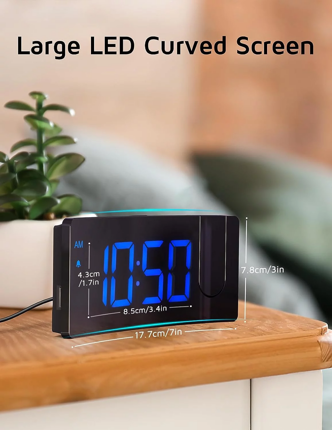 Mpow Projection Alarm Clock, Digital Clock with 180� Rotatable Project �  MPOW