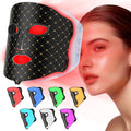 Red Light Therapy Mask for Face, Rechargeable LED Photon Face Mask for Face, Skin Tightening & Radiant Glow, Professional Home Skincare Device Black