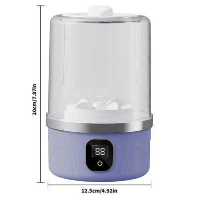 Mpow Mini Wireless Washing Machine with 3000mAh Rechargeable Battery and 15W Power for Efficient Cleaning, Portable, and Space-Saving Design for Underwear and Baby Clothes