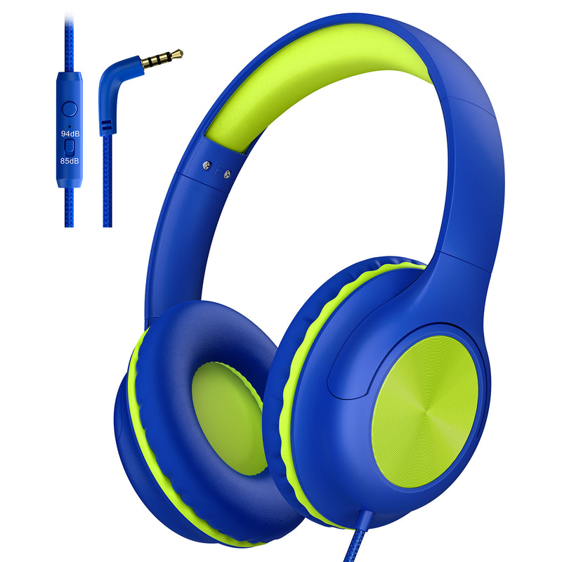Mpow Kids Headphones with Microphone, 85/94dB Volume Limit, Foldable Over-Ear Stereo Headset for Girls & Toddlers