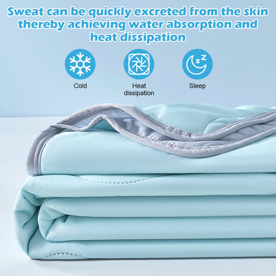 Mpow Cooling Air-Conditioning Quilt with Advanced Q-Max>0.4 Cooling Technology, Breathable and Skin-Friendly, Machine Washable