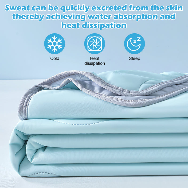 Mpow Cooling Air-Conditioning Quilt with Advanced Q-Max>0.4 Cooling Technology, Breathable and Skin-Friendly, Machine Washable