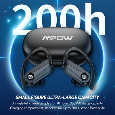 Mpow Wireless Earbuds Bluetooth 5.3 Sport True Wireless Earbuds with Microphone with Display