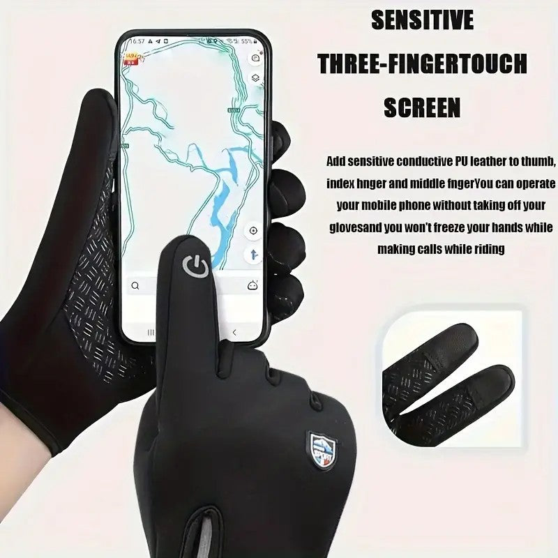 Mpow Warm and Cold-Resistant Touchscreen Gloves (Black)