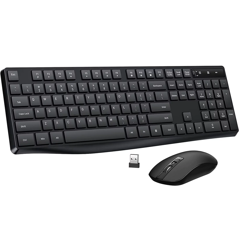 PC230 Wireless Keyboard Mouse Combo,USB, Auto-Sleep, Silent