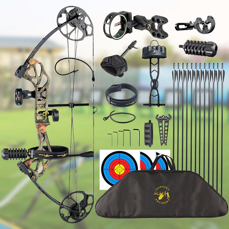 Mpow 28-inch Compound Bow with Sight +12 30-inch  Arrows