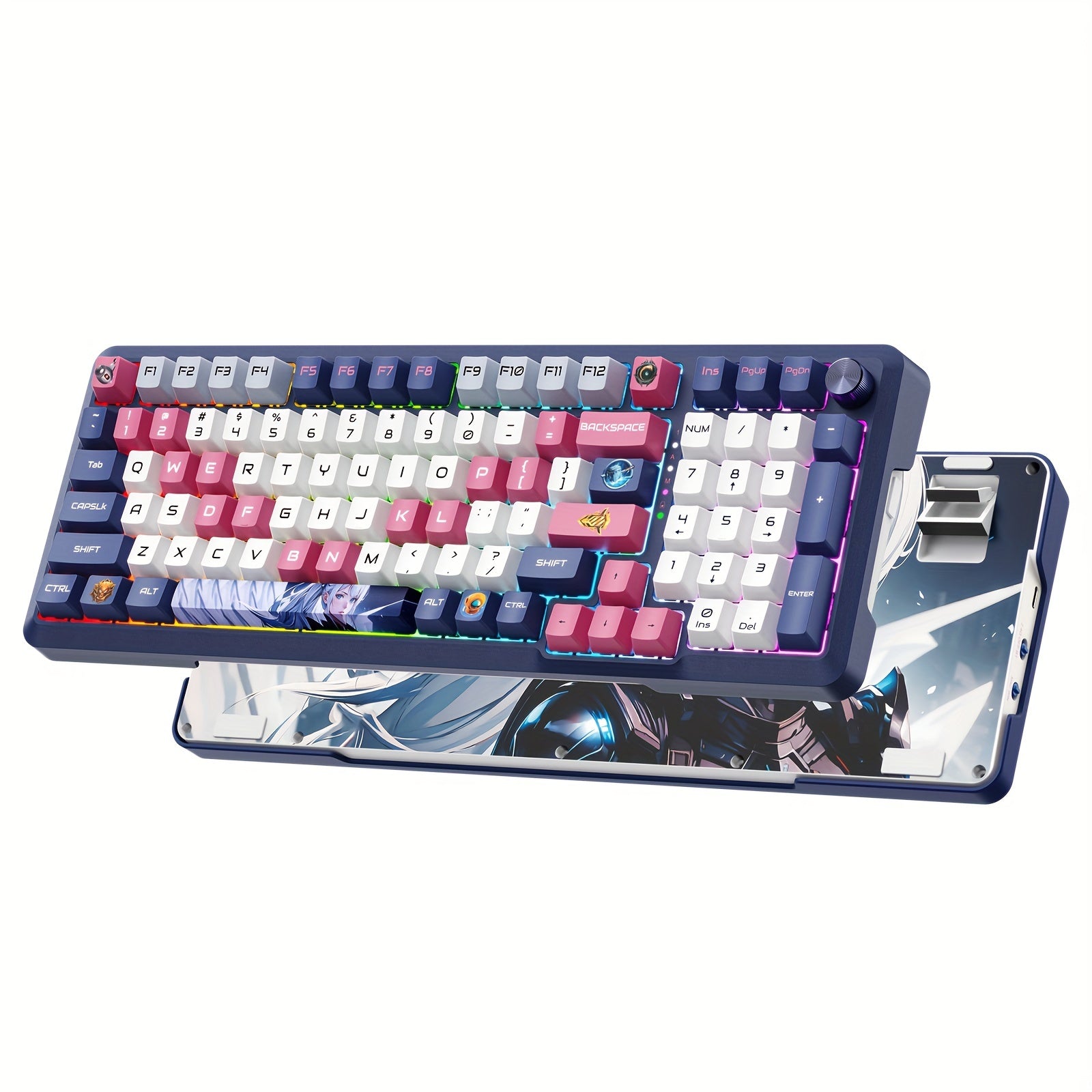 98 Key Wireless Mechanical Keyboard, 98 Keys RGB Gasket 2.4GHz/Wired/Bluetooth ...