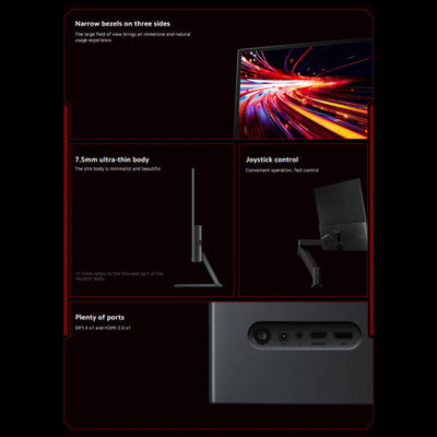 Mpow LED Gaming Monitor G Pro 180Hz, 1ms Response, 100% sRGB