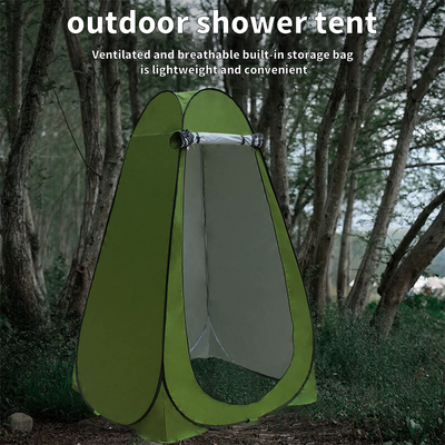 Mpow Pop - Up Camping Shower Tent with Solar Shower Bag - 6.2FT Height, Blocking, Portable Privacy Shelter