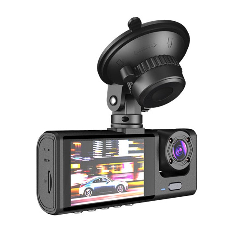 Mpow 2.0 inch IPS screen driving recorder with 32GB TF card on front and back