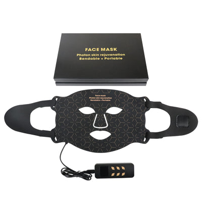 Mpow 4-Color Light Therapy Silicone Mask | 480 Chips Face & Neck Beauty