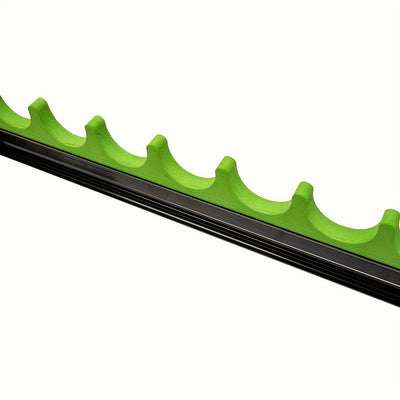 Mpow Aluminum Alloy Adjustable 8-Hole Fishing Rod Holder (Black and Green) Snap-On Holder Zinc Alloy + EVA Foam Scratch-Resistant Accepts 1/4" Standard Screws