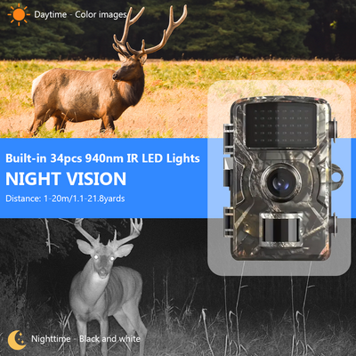 Mpow Outdoor 4K 48-megapixel Off-road infrared Camera, Non-Electrical, Non-Magnetic, Includes 32GB Memory Card, 130° Wide Angle