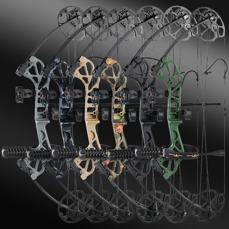 Mpow 28-inch Compound Bow with Sight + Arrow Rest + 12 30-inch Fiberglass Arrows. Ideal for Camping & Archery Training
