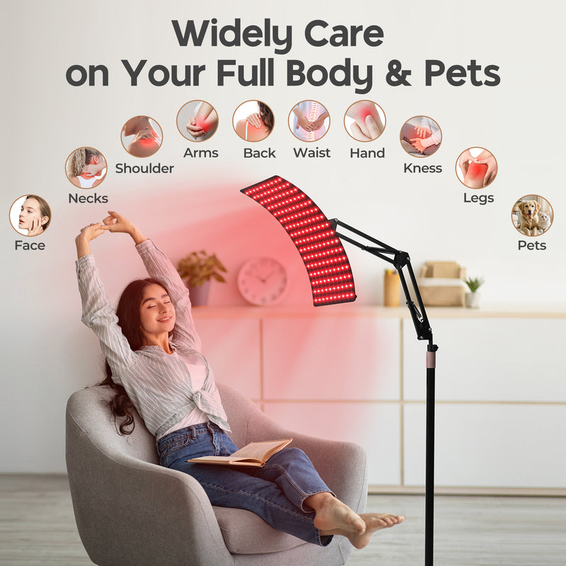 Red Light with Remote Control for Face and Body, 660nm Deed Red Light and 850nm Near Infrared LED Red Light Device at Home for Body