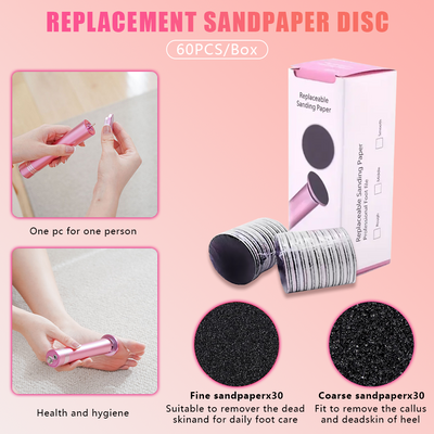 Mpow Pink USB-Powered 12V Foot Resurfacing Tool for Efficient Foot Resurfacing and Easily Removes Dead Skin and Calluses