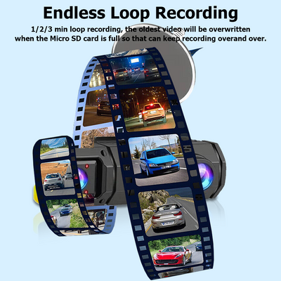 Mpow 2-inch IPS screen triple-lens WIFI HD driving recorder