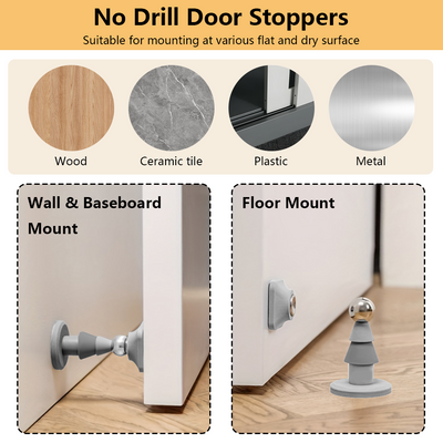 Mpow All-Silicone Magnetic Door Stopper