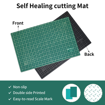 Mpow PVC Foldable Cutting Board, 90*120cm, Large Size, TPE Elastic Surface, Double-Sided, Safe and Non-Toxic, A Must-Have for Crafting