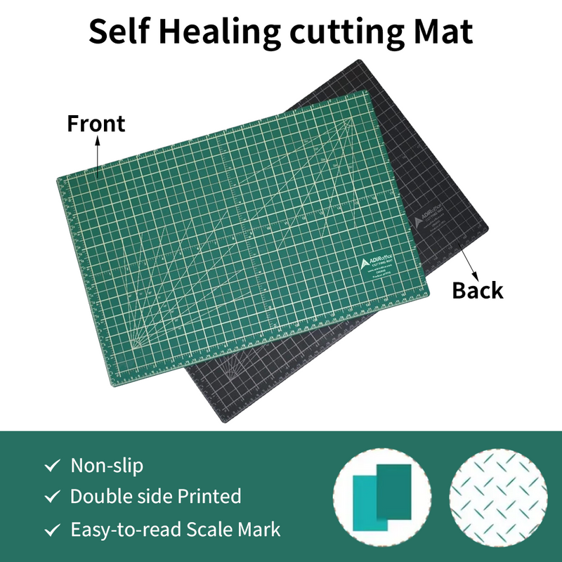 Mpow PVC Foldable Cutting Board, 90*120cm, Large Size, TPE Elastic Surface, Double-Sided, Safe and Non-Toxic, A Must-Have for Crafting