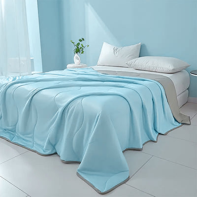 Mpow Cooling Air-Conditioning Quilt with Advanced Q-Max>0.4 Cooling Technology, Breathable and Skin-Friendly, Machine Washable
