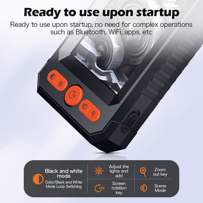 Mpow 4.3-inch IPS screen, 2-megapixel camera, 180° rotating screen, 2600mAh battery, HD viewing device
