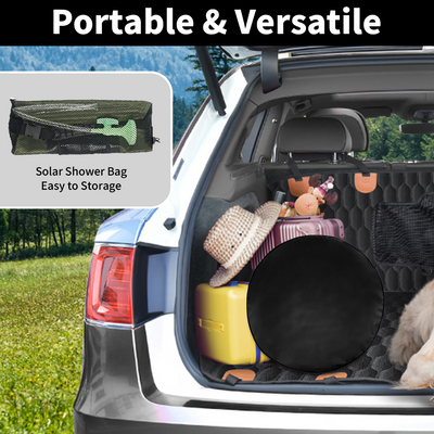 Mpow Pop - Up Camping Shower Tent with Solar Shower Bag - 6.2FT Height, Blocking, Portable Privacy Shelter