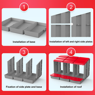 Mpow One-piece chicken nest, available in one or three sets, with automatic egg collection. Made of galvanized steel, easy to assemble, comfortable and safe for hens to lay eggs.