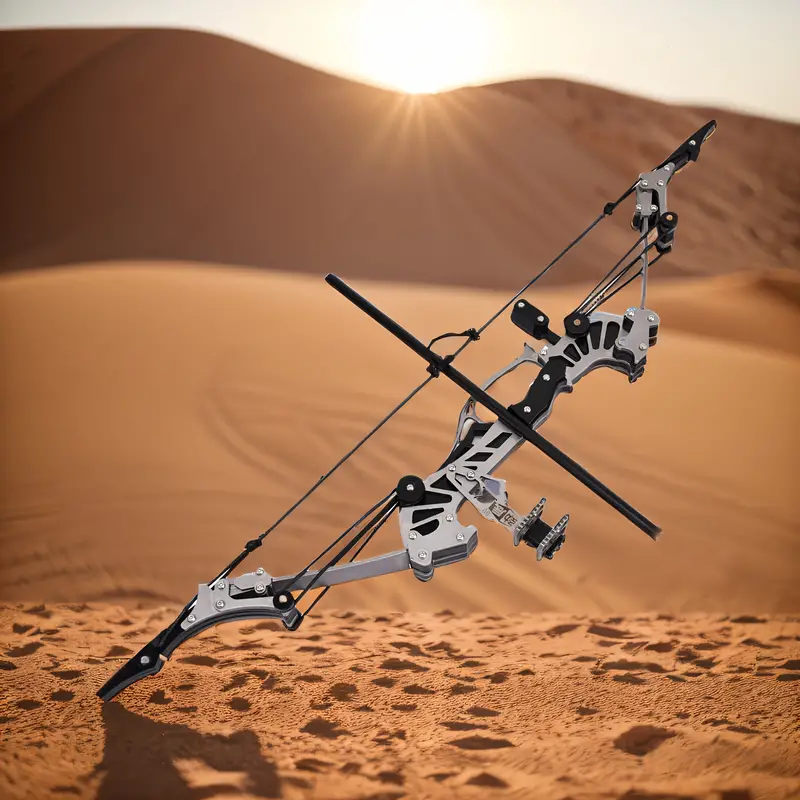 Mpow 16.5-inch compound bow with 8 arrows