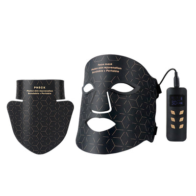 Mpow 4-Color Light Therapy Silicone Mask with Neck Care | 480 Chips Face & Neck Beauty Device