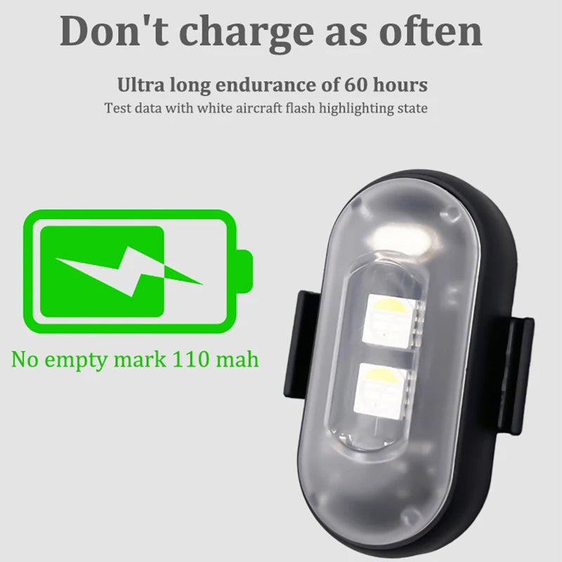 Mpow Motorcycle Strobe Light, Multi-Color LED Strobe Light, Remote Control, Suitable for Cars, Drones, Bicycles, and Outdoor Gear